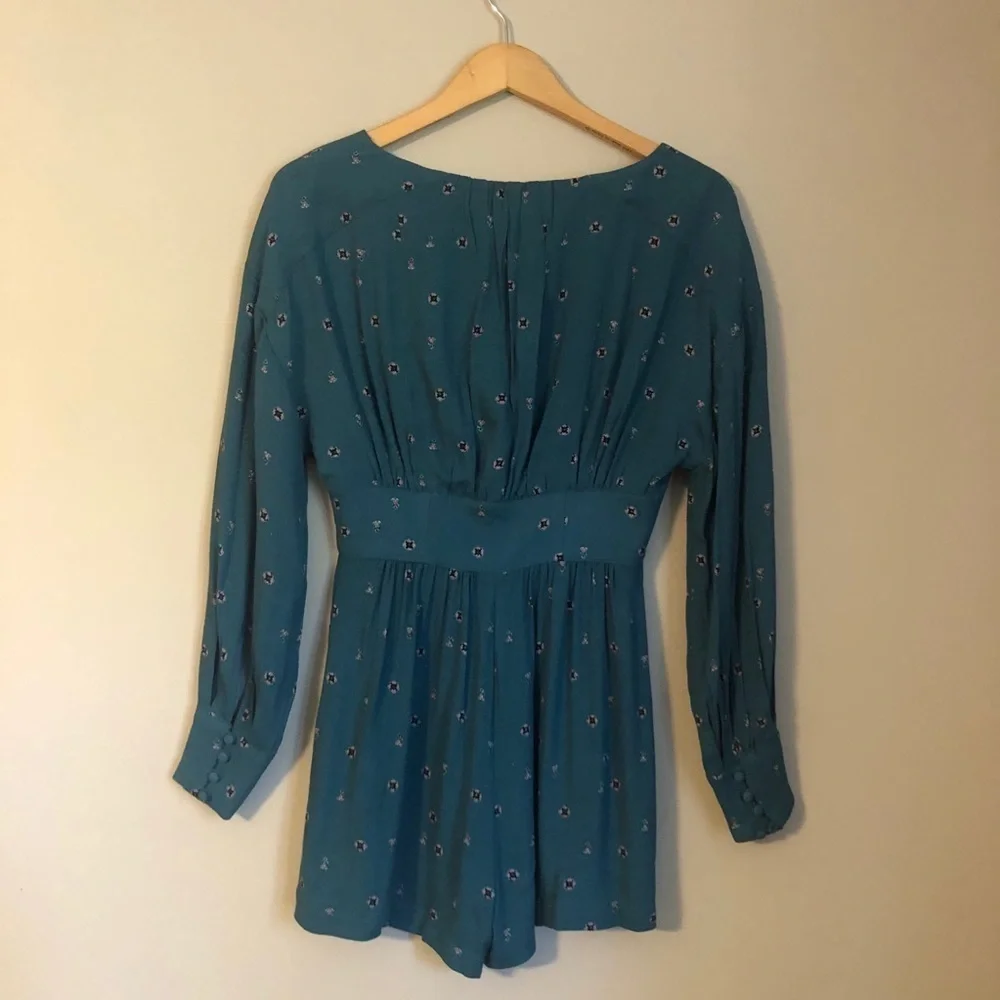 NWT Free People Green Love Grows Romper Size XS